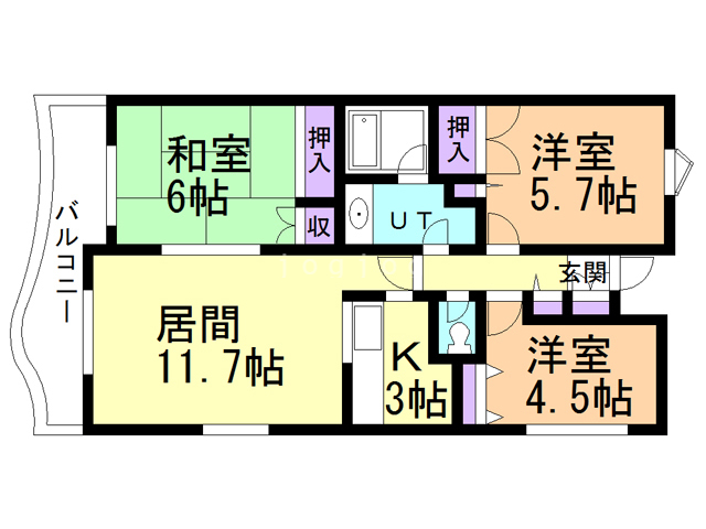 マンションリヴァージュの間取り