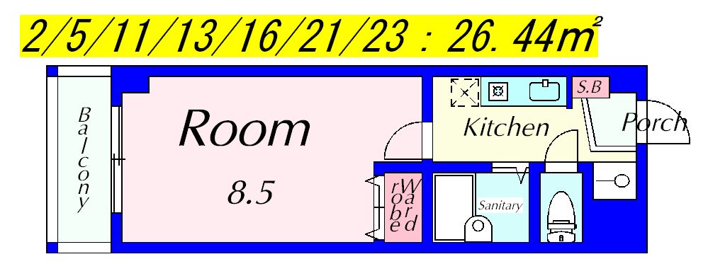 APEX FLAT　Rの間取り