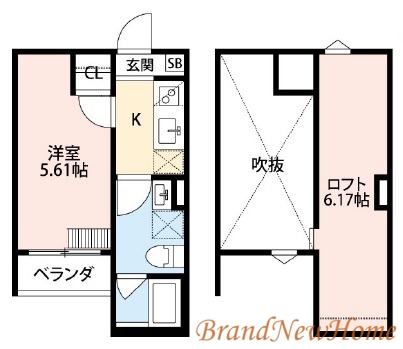 堺市堺区二条通のアパートの間取り