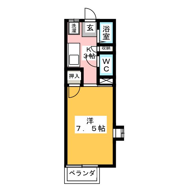 【アヴェニールＭＳの間取り】