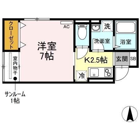 Sunrise岡山駅前の間取り