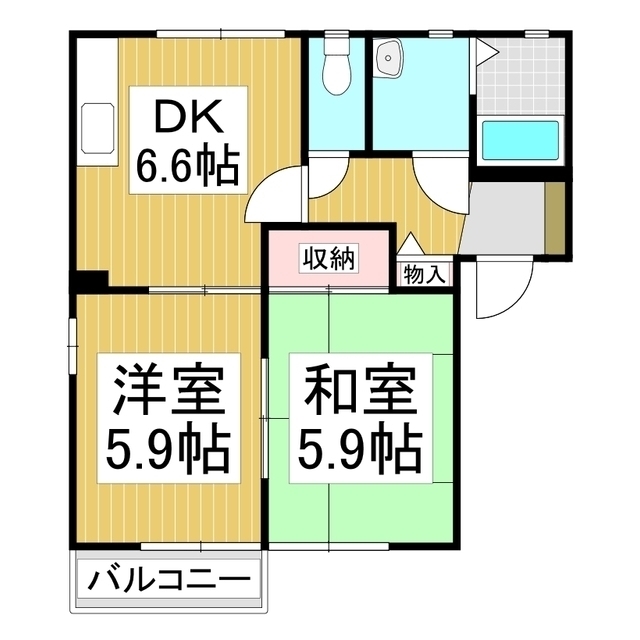 ラポール・カイト　Ｄの間取り