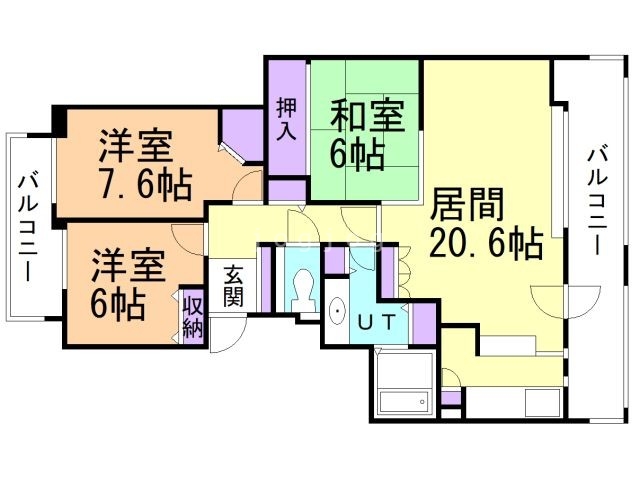 ライオンズガーデン福住の間取り