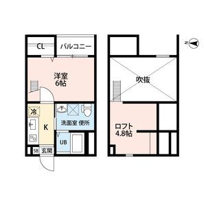 常滑市新開町のアパートの間取り