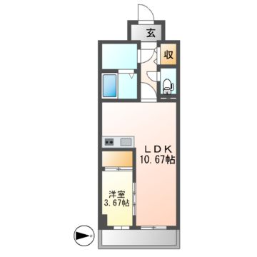 S-FORT北千種（旧GRANDUKE北千種）の間取り