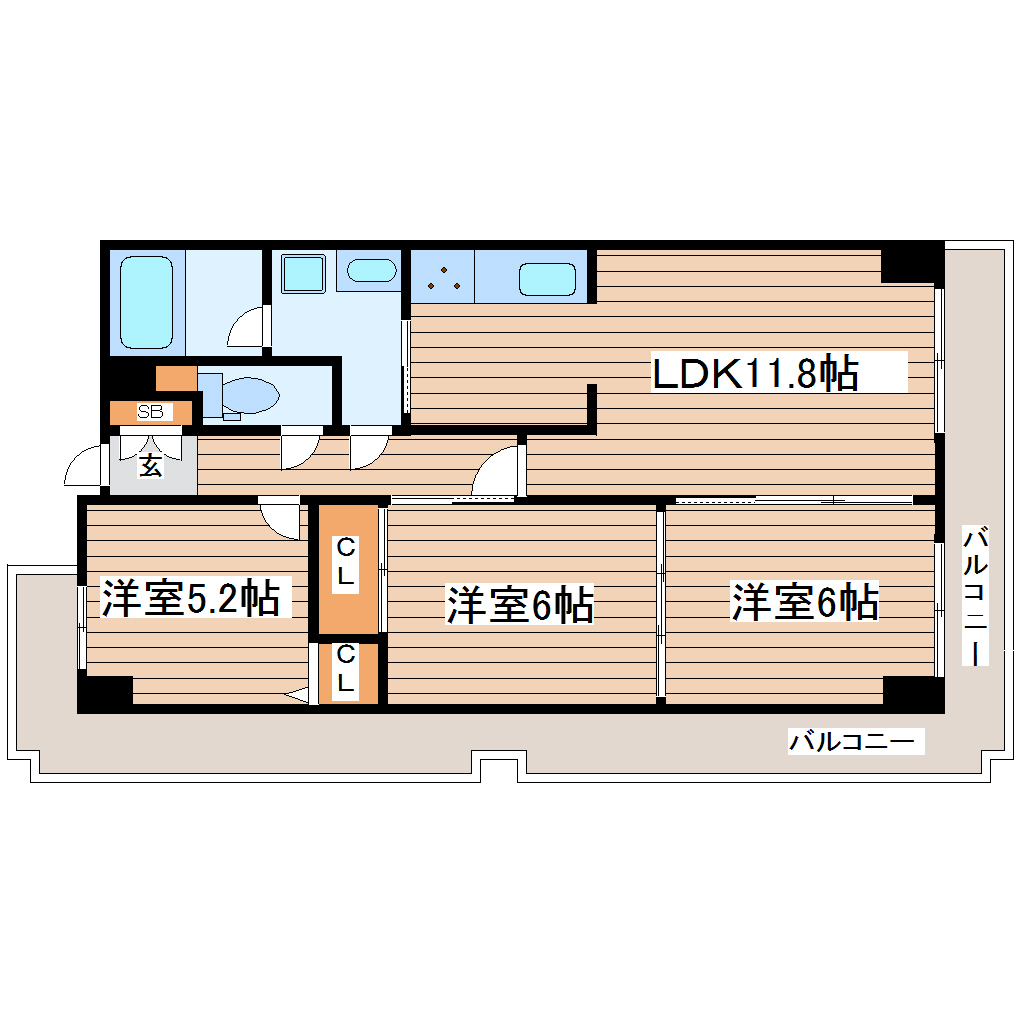 ガーデンプラザ泉中央の間取り