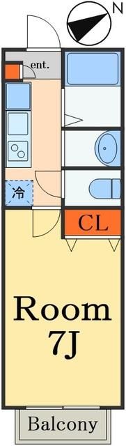 船橋市小室町のアパートの間取り