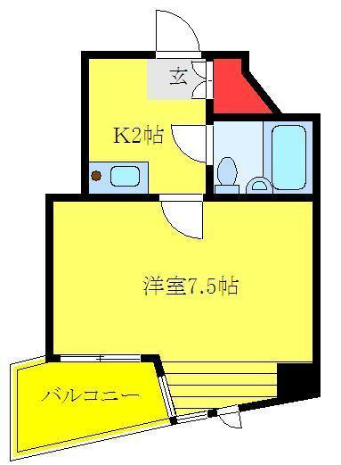 板橋区熊野町のマンションの間取り