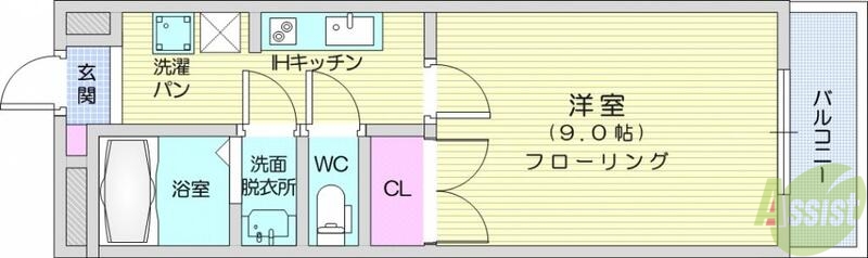 グレイスハイツ長町南の間取り