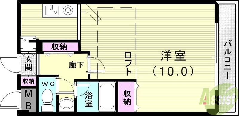 【神戸市西区伊川谷町有瀬のマンションの間取り】