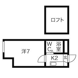 札幌市中央区南八条西のマンションの間取り