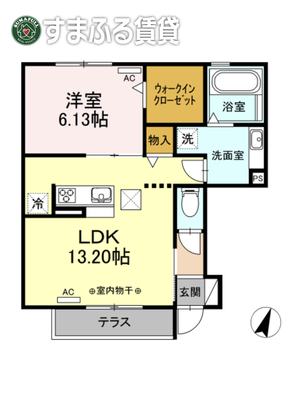 サニーヒル山河の間取り