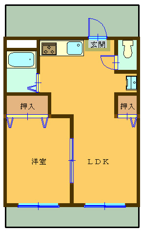 ハイツ立川の間取り