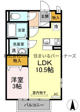 ニューライフつぶく3の間取り