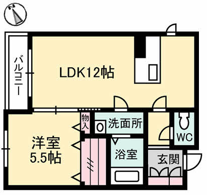 シャーメゾン河原町の間取り