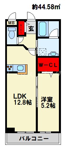 【ニシコービルディング門司の間取り】