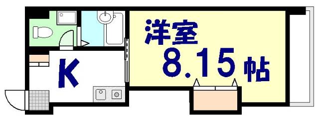 広島市中区本川町のマンションの間取り