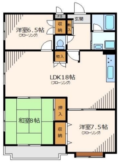 エレガント白糸台の間取り