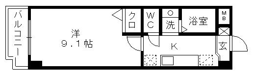 TKマンション中央Iの間取り