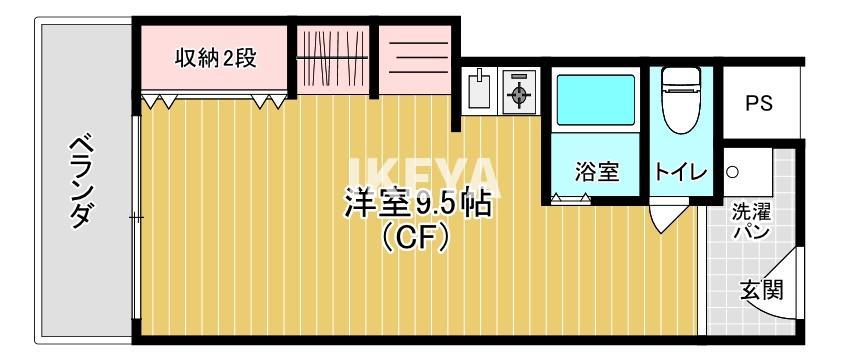 ローレルハイツ大淀2号棟の間取り