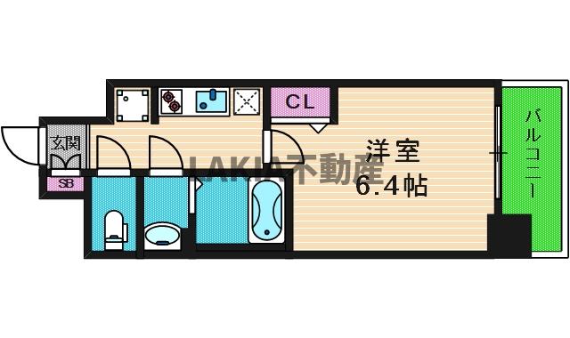 プレサンス上町台筆ヶ崎SOUTHの間取り