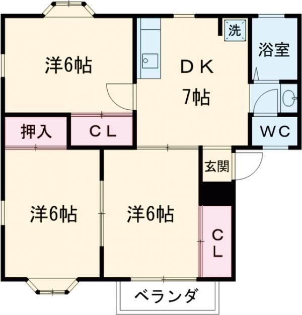 カーサ小鷹野　Aの間取り