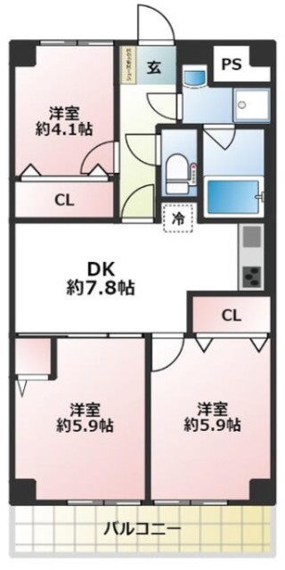 ソフトタウン立石の間取り