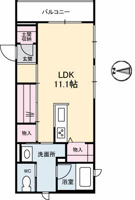 シャーメゾンステージ新山口駅前　C棟の間取り