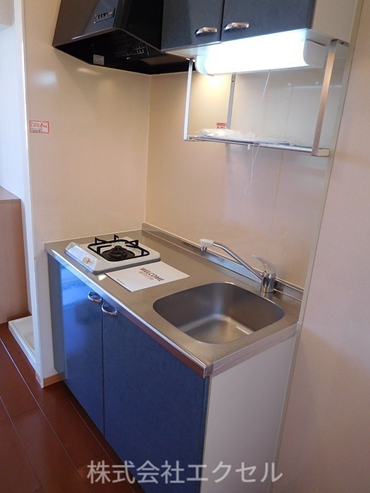 キッチン　1口ガスコンロ付きのキッチンです。