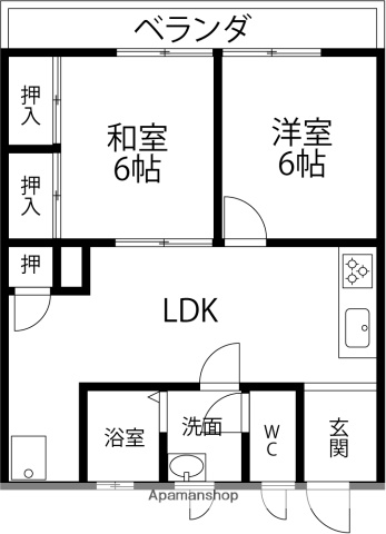 サンピア横川の間取り