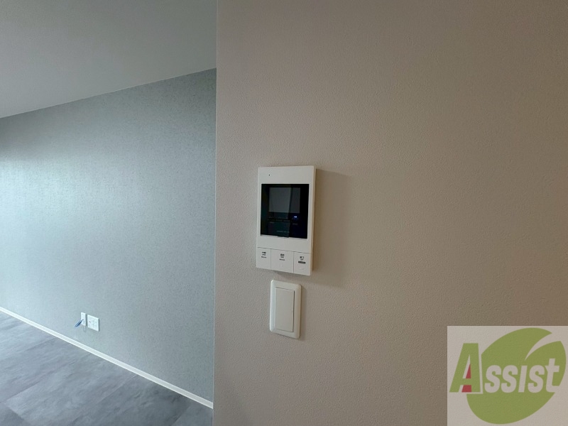 セキュリティ　インターホンです。オートロック付きで安心のマンションです。