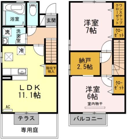 プリマクレールC_間取り_0