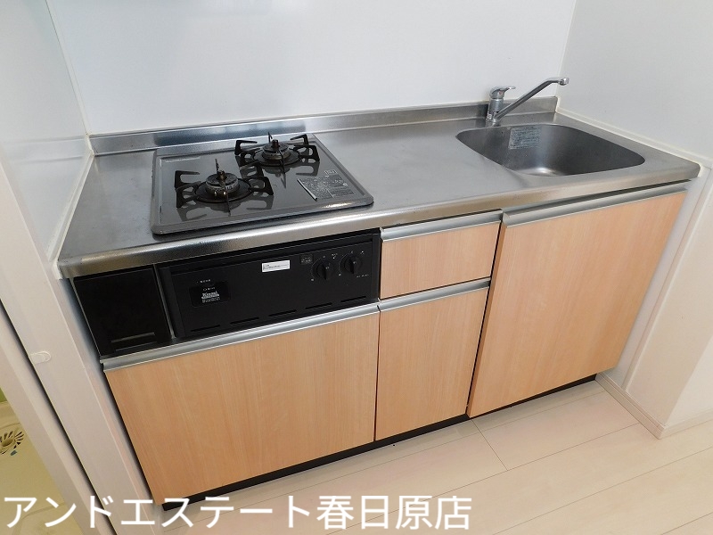 キッチン　便利な２口コンロ付き