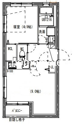 西武池袋線 富士見台駅 徒歩7分 4階建 築4年の間取り写真