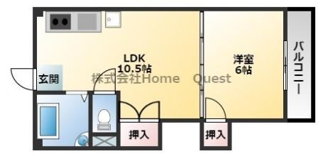 山本北コーポラス2号の間取り写真