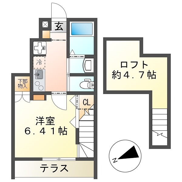 アプリコット宮下町の間取り写真