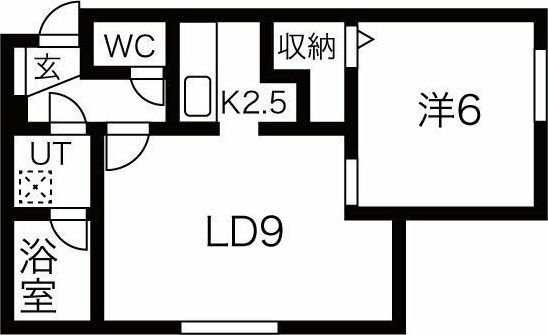 ＪＲ千歳線 千歳駅 徒歩11分 2階建 築17年の間取り写真