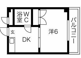 城北・船江マンションの間取り写真