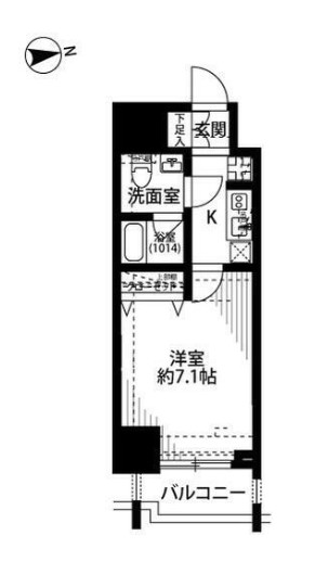 プレール・ドゥーク北千住の間取り写真