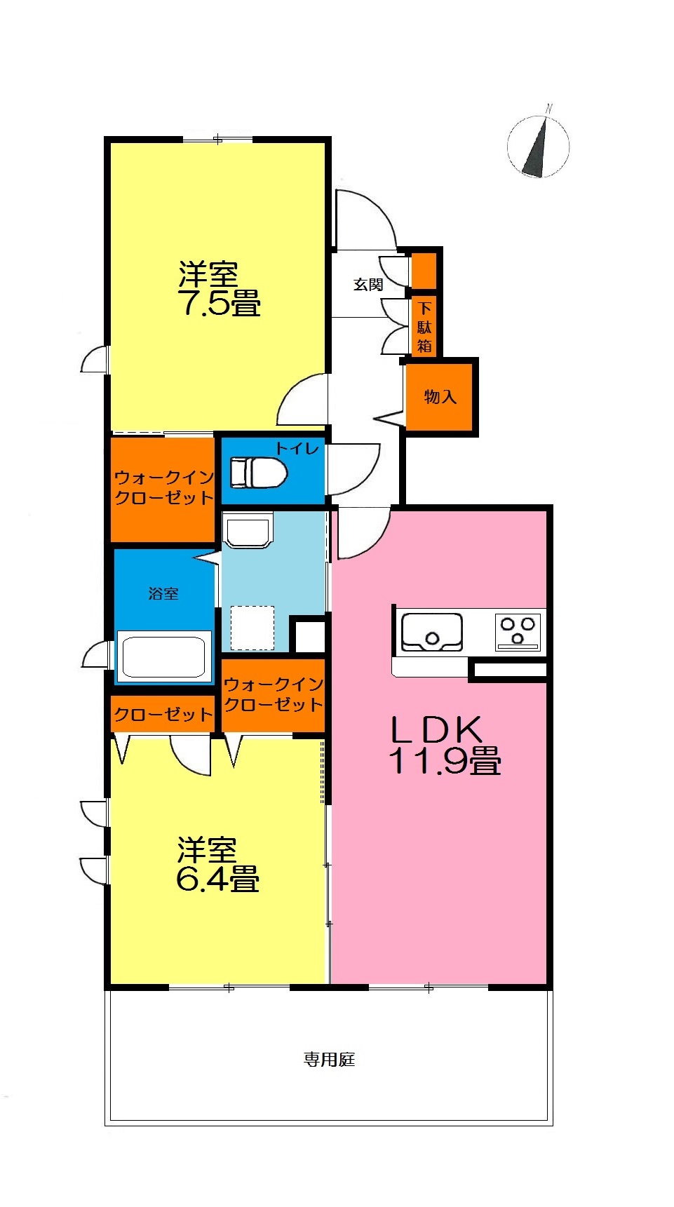 コンフォートＢの間取り