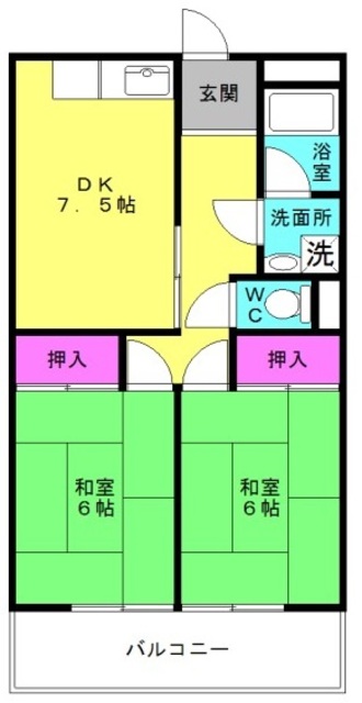 エクセレント宝殿3号棟の間取り写真