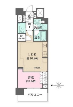 ザ・パークハウスアーバンス渋谷の間取り