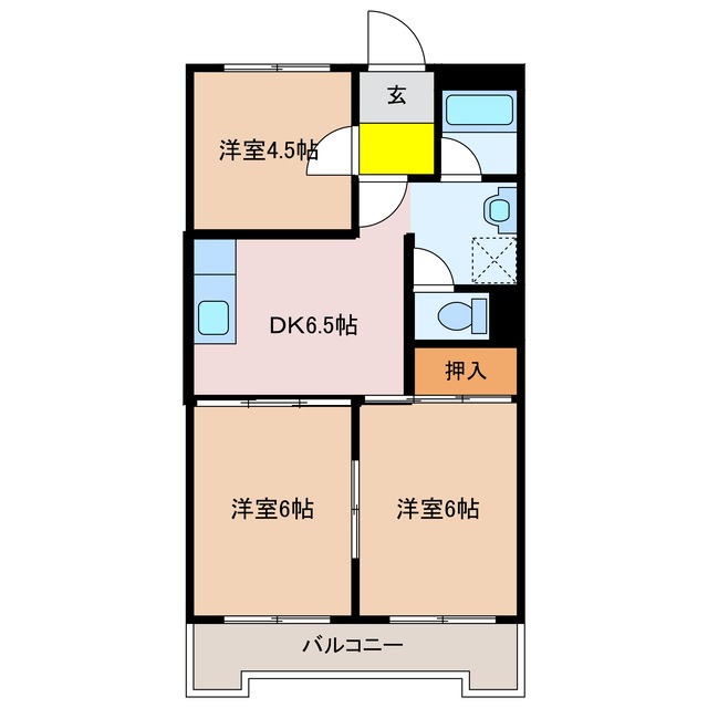 シルキーハイツの間取り