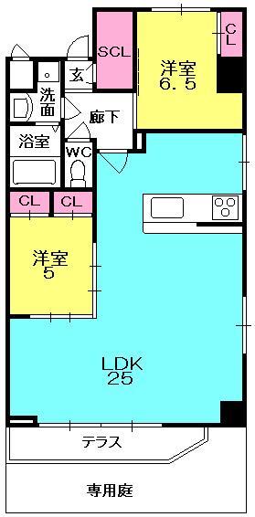 Ｌａ　Ｄｏｕｃｅｕｒ西宮北口の間取り