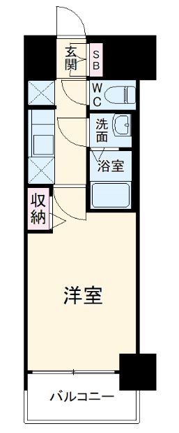 プレサンスＮＡＧＯＹＡ覚王山の間取り