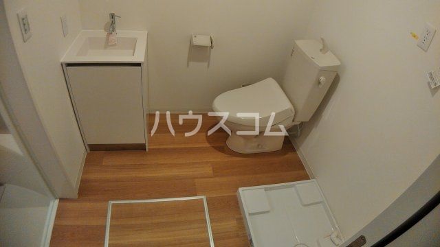 【所沢市宮本町のアパートの洗面設備】