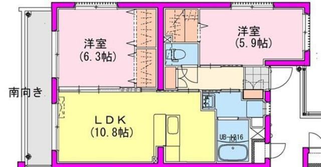 （仮称）都城栄町Uマンションの間取り