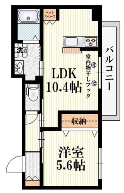 【杉並区阿佐谷北のマンションの間取り】