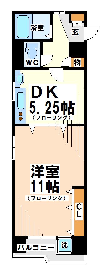 杉並区下高井戸のマンションの間取り