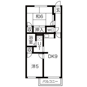 アメニティ亀山の間取り